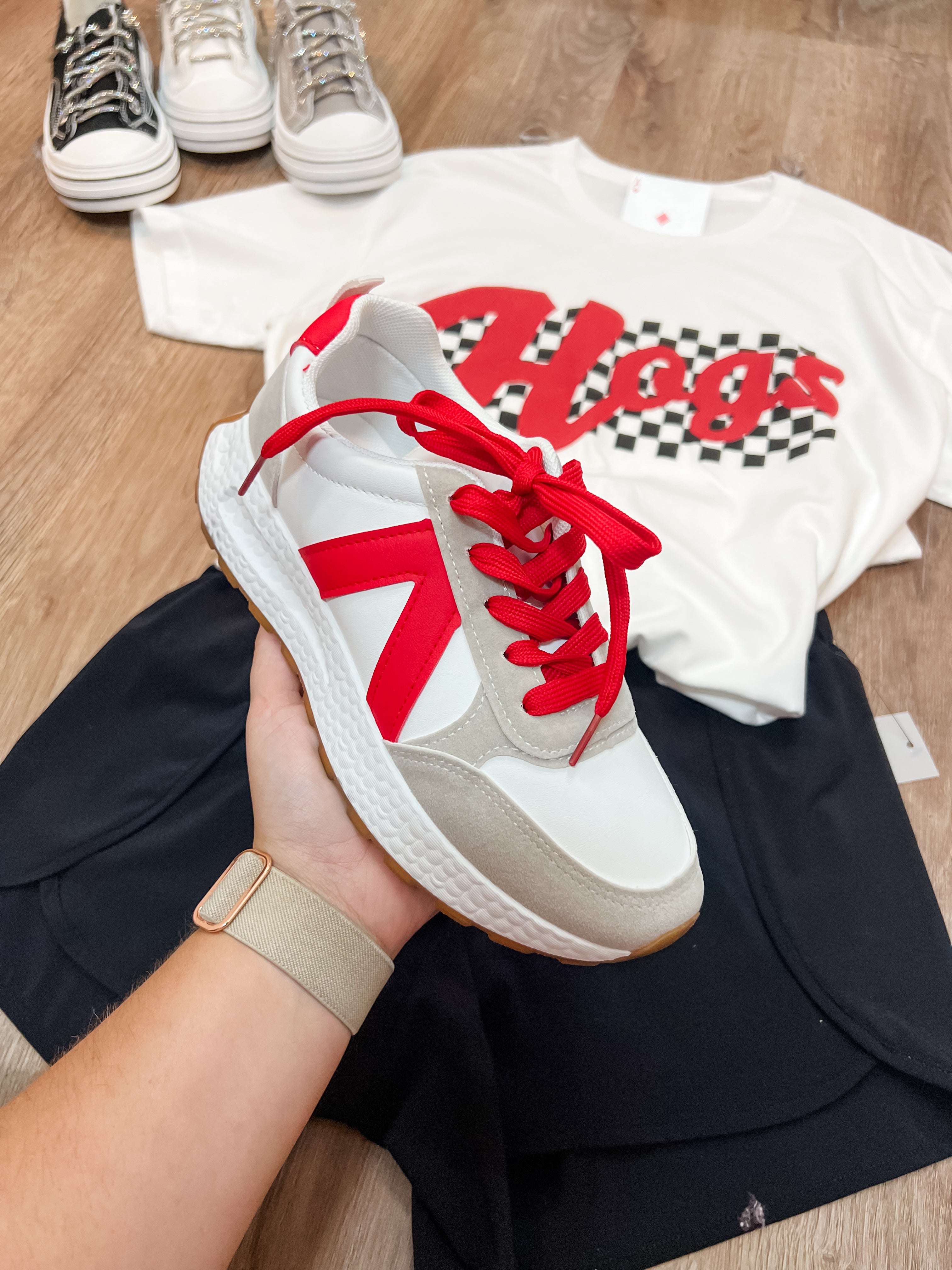 Game Day Red/White Sneaker