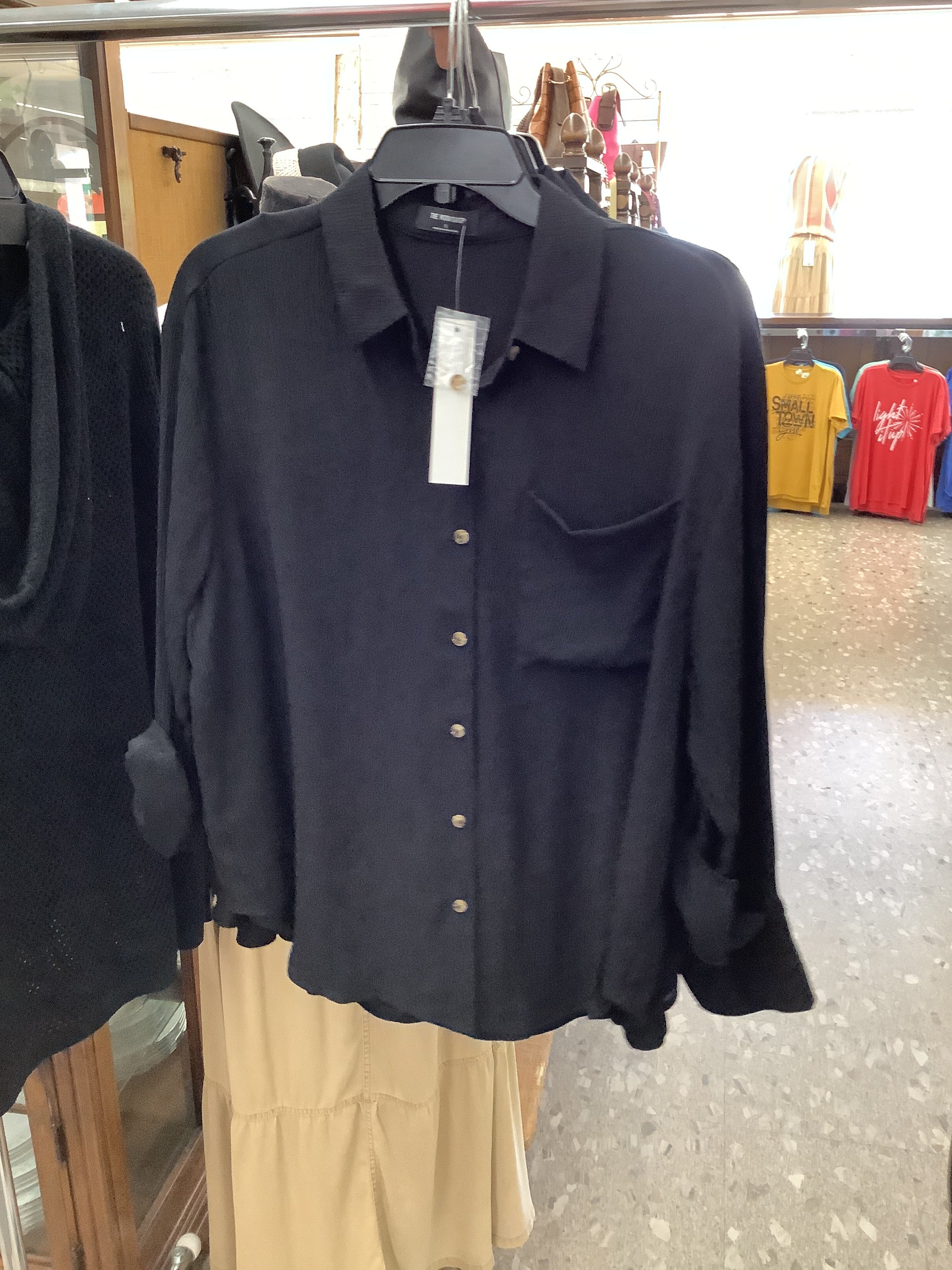 The Workshop Black Button up