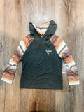 Cowboy Orange Print Hoodie