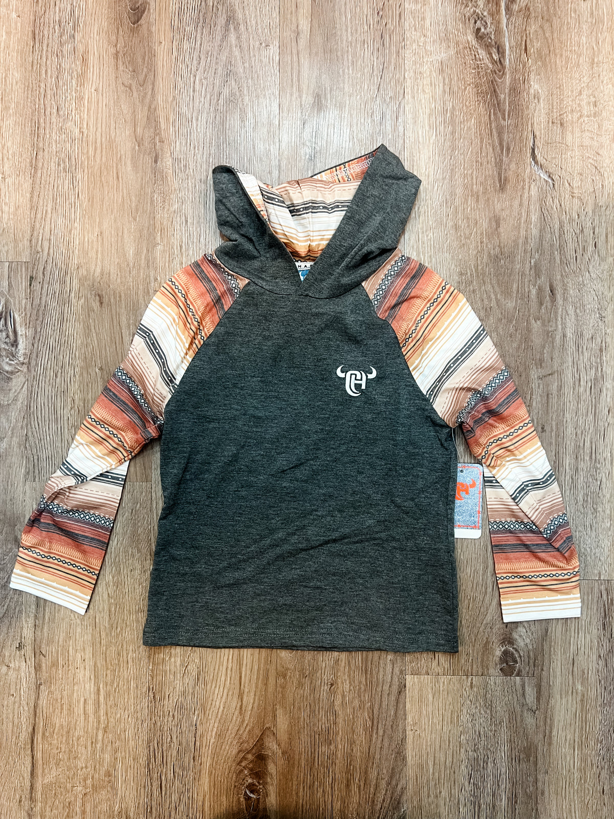 Cowboy Orange Print Hoodie