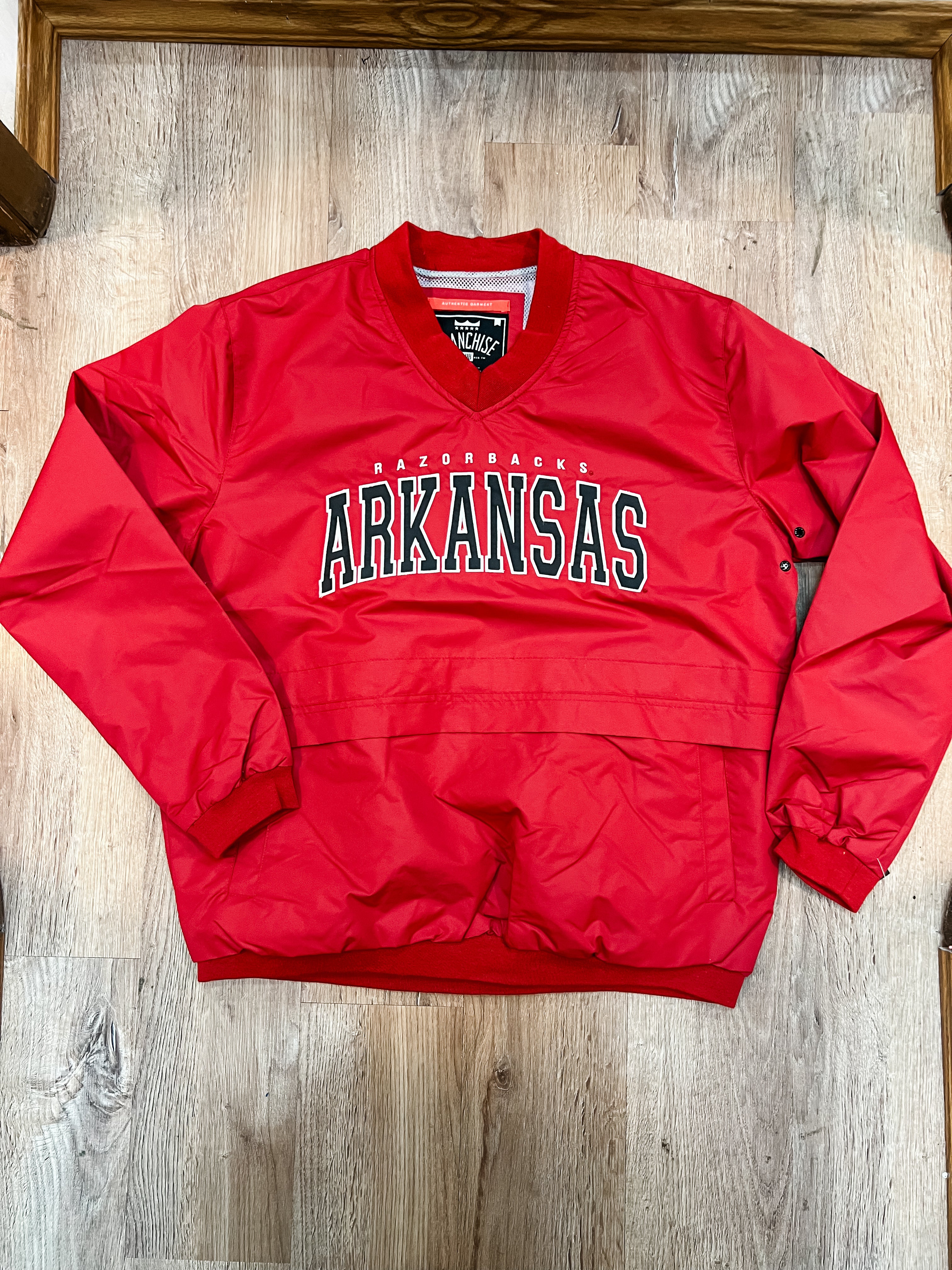 Arkansas Razorback V Neck Pullover