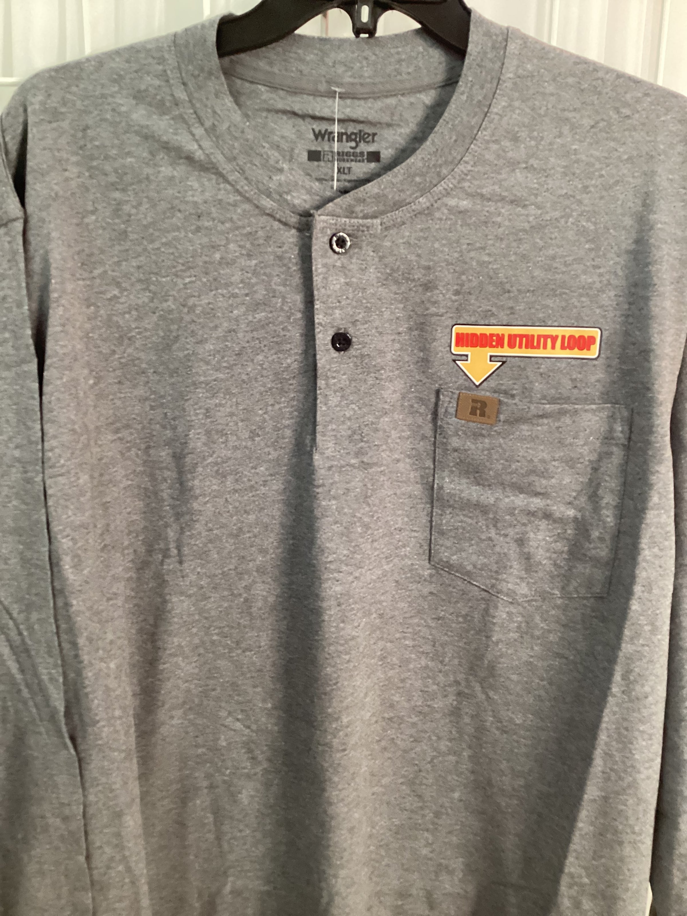 Tall Man Gray utility shirt