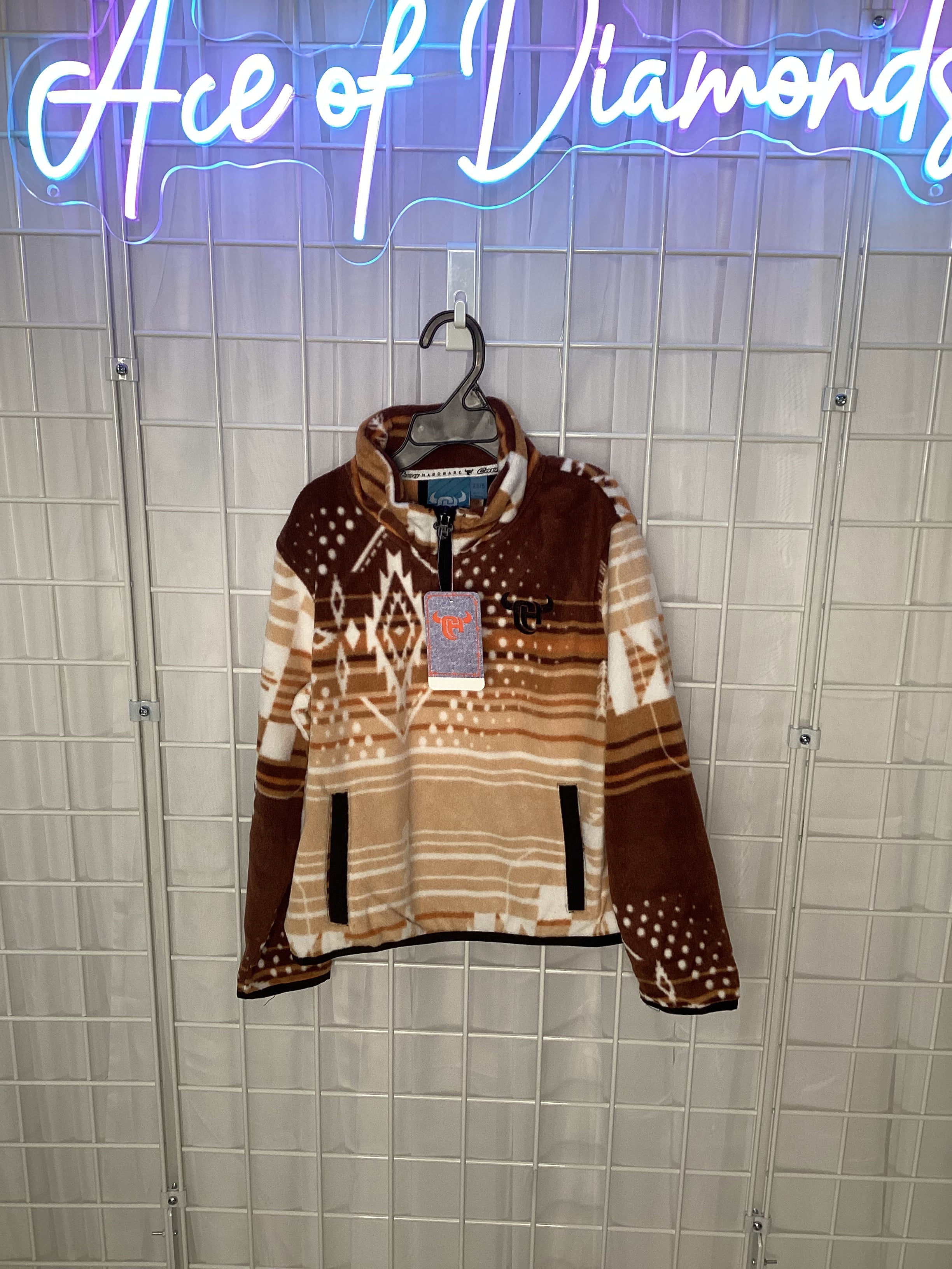 Brown Aztec Fleece