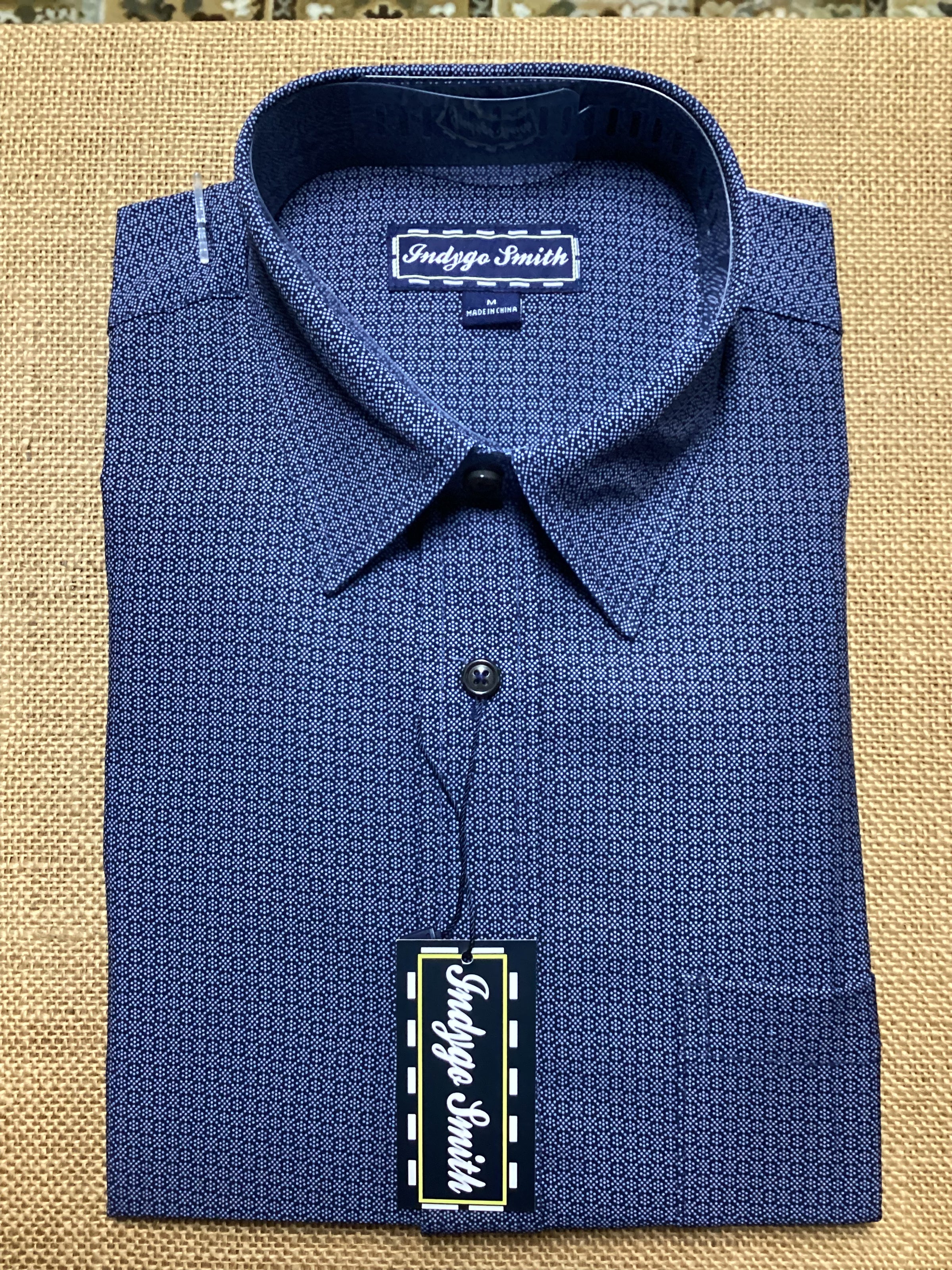 Navy LS dress shirt