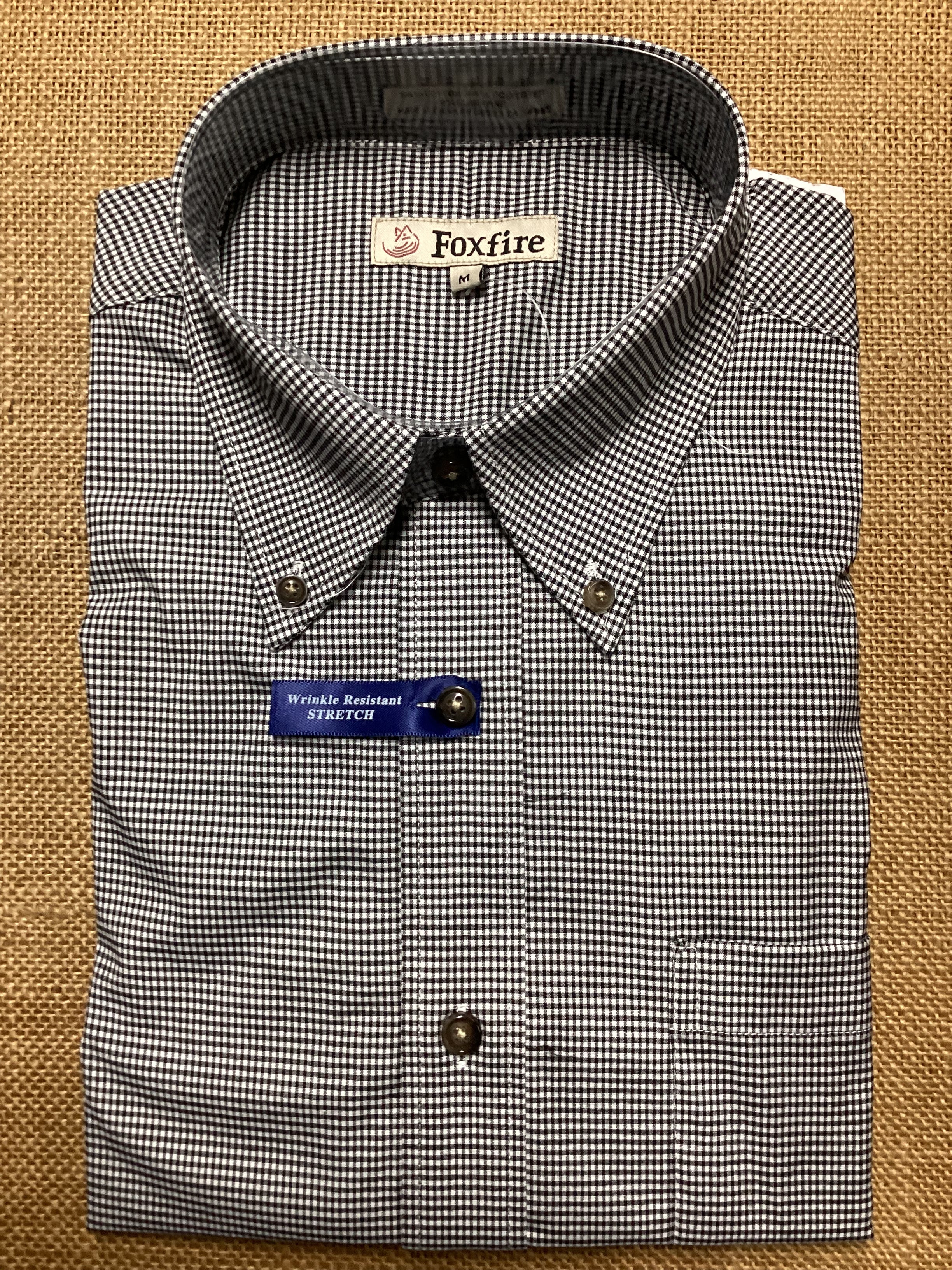 Blk/White LS dress shirt
