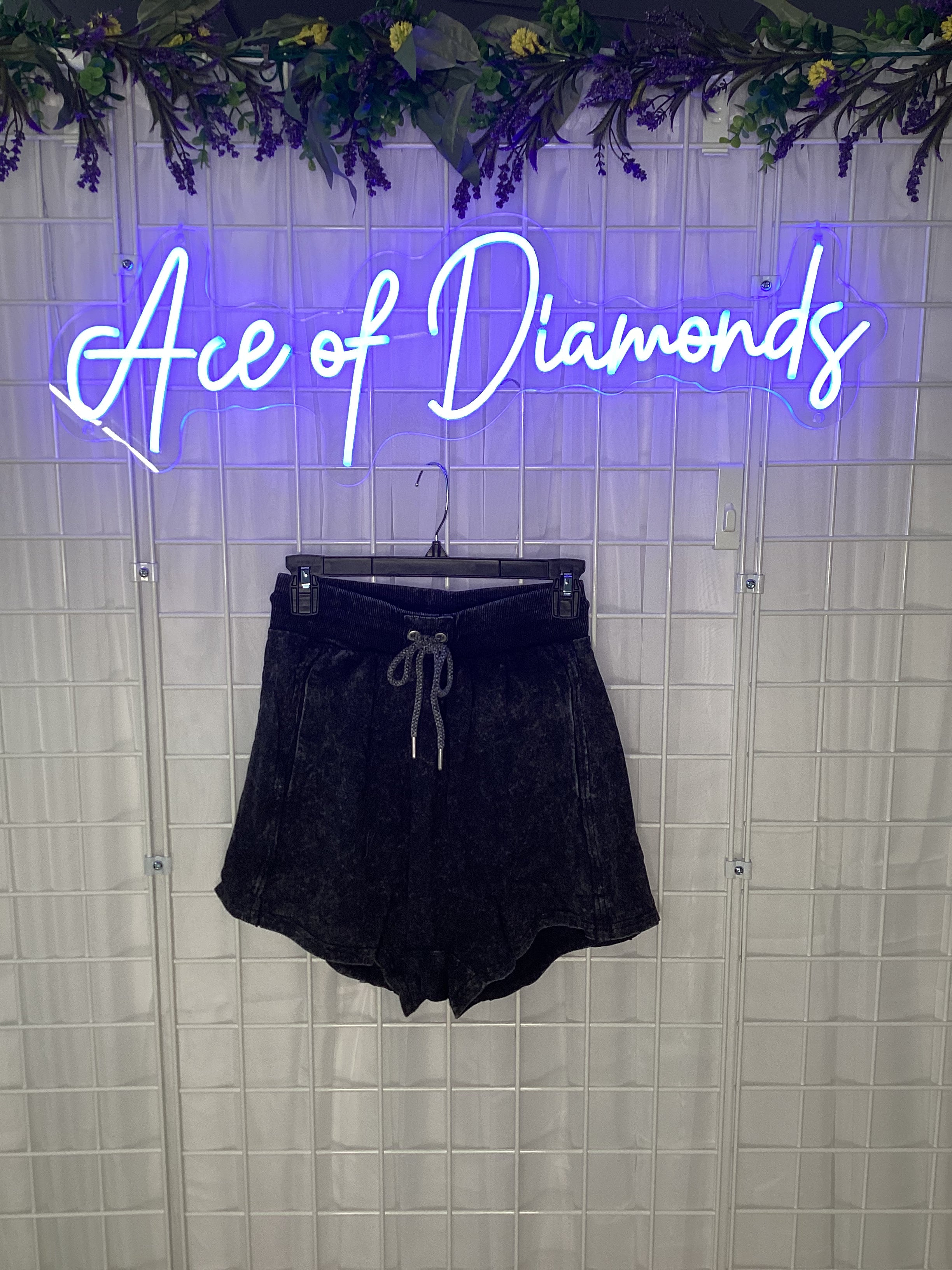 Black Cotton shorts
