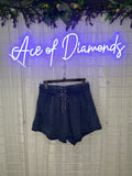 Blue Cotton shorts